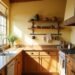 warm natural farmhouse kitchen aesthetic