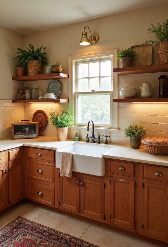 warm rustic inviting farmhouse kitchen aesthetic