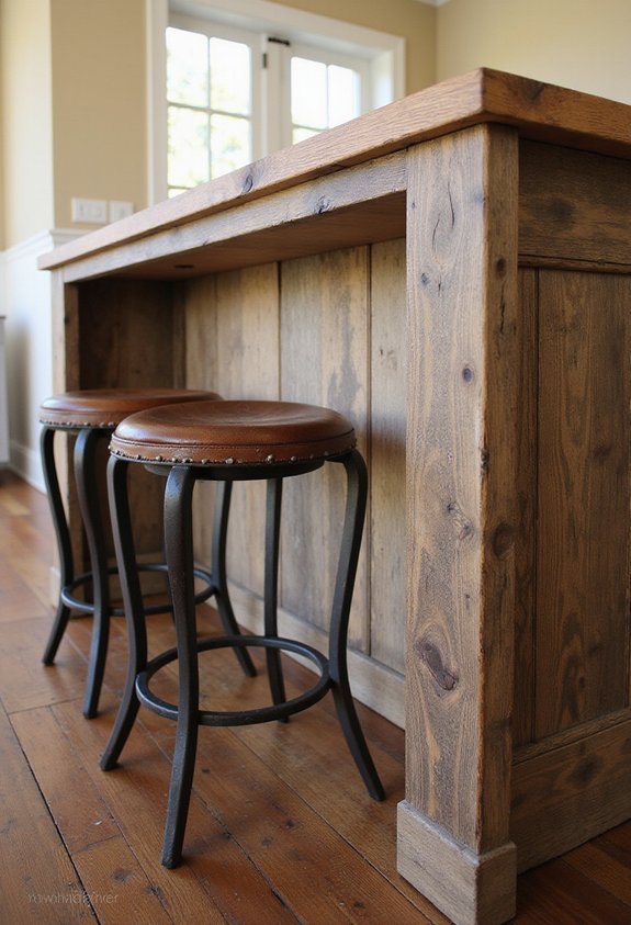 warm rustic inviting kitchen peninsulas