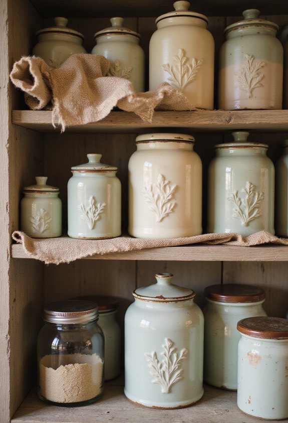 weathered distressed hand painted functional d cor