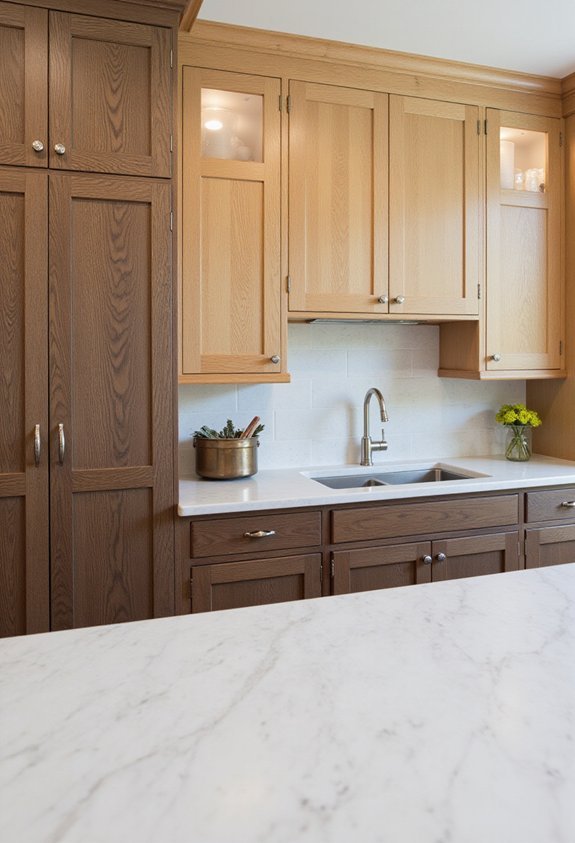 white oak cabinet finishes