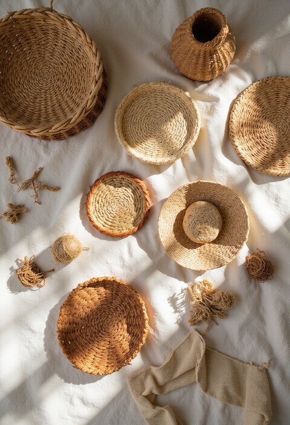 woven materials decorative baskets intentional styling