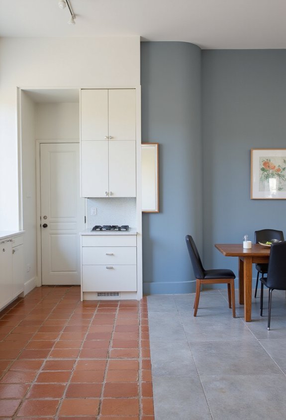 zoning through color and materials