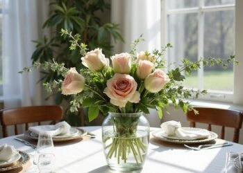 arrange flowers with natural elegance