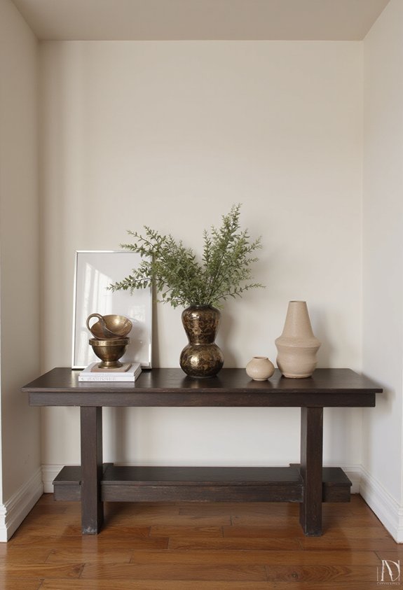 attention grabbing wall art elevates console display