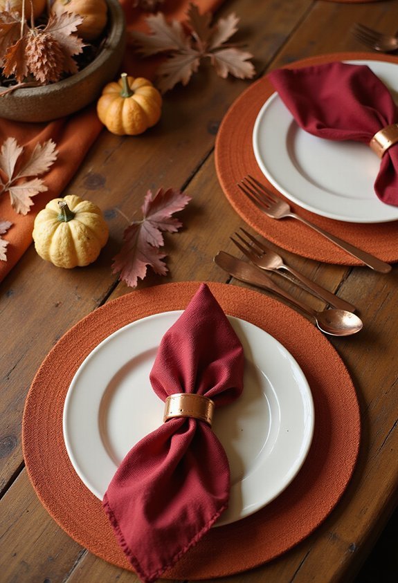 autumnal textures elevate table elegance