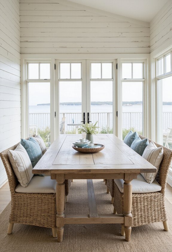 beachy breezy coastal character weathered paneling