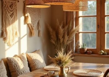 boho chic woven lighting elegance