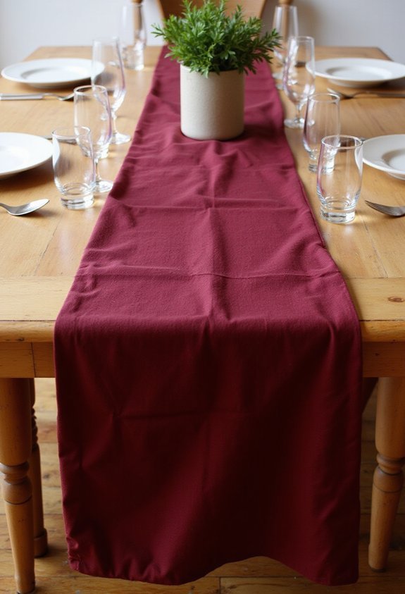 bold color table runners