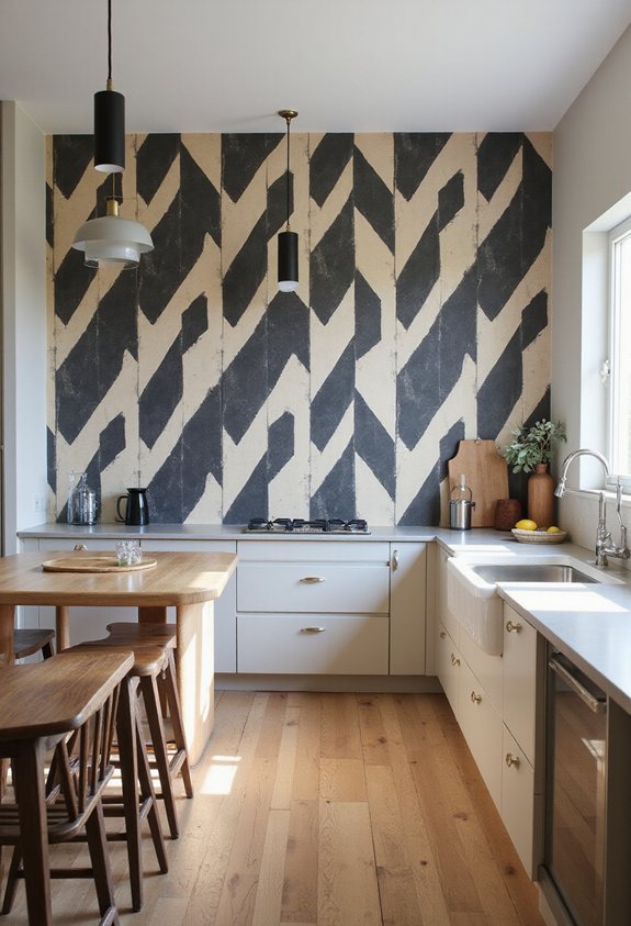 bold geometric accent