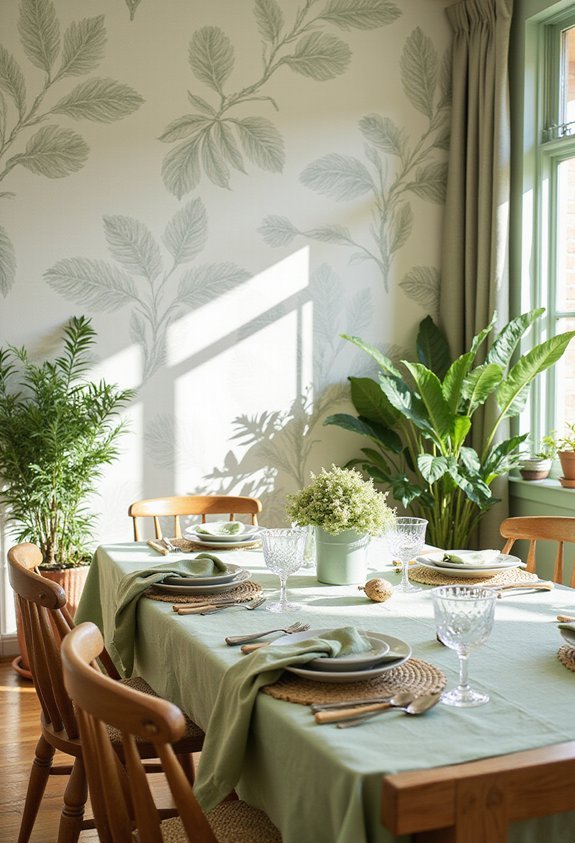 botanical feature wall botanical fantasy