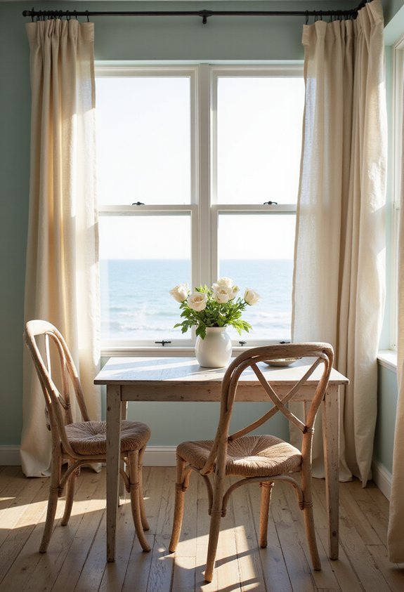 breezy elegant linen curtain light filtering