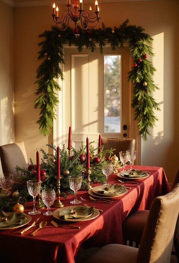 cohesive festive holiday home decor