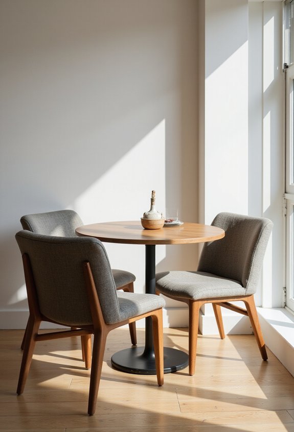 compact dining chairs maximize limited space