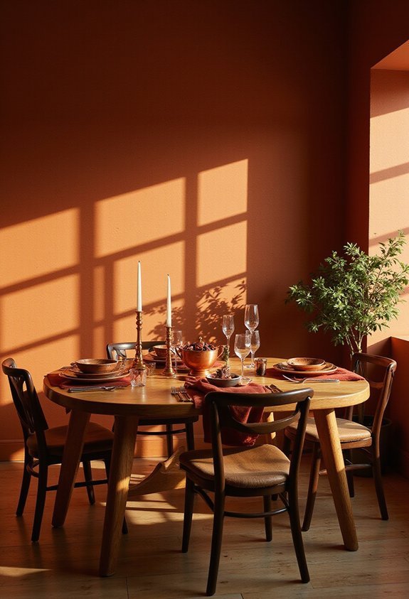cozy autumn hues transform dining spaces