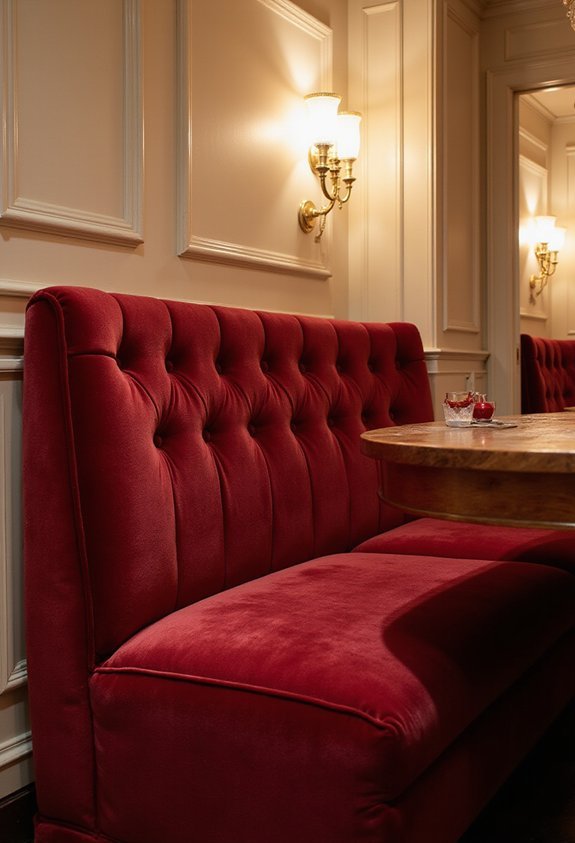 cozy stylish anchored seating rich