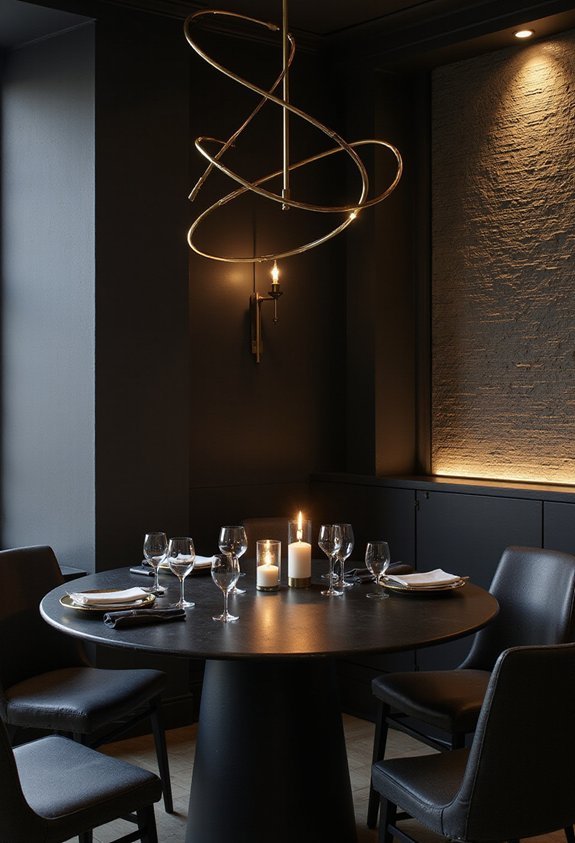 dark bold grounded statement piece