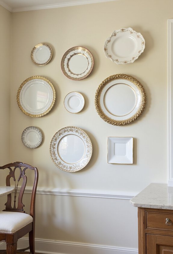 decorative wall plate arrangements