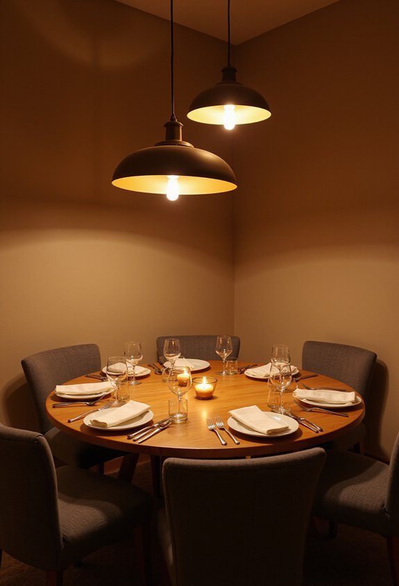 dimmer switches create cozy ambiance