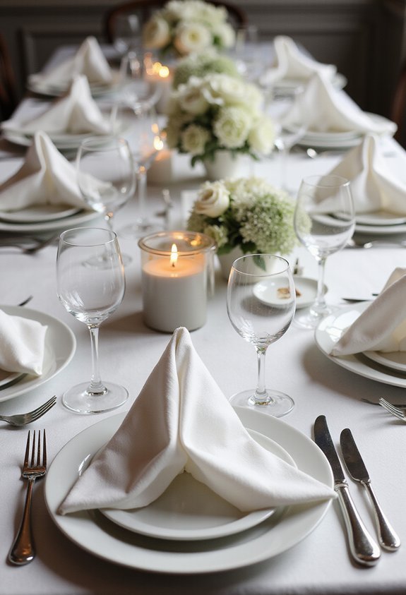 elegant fancy impressive napkin folding techniques
