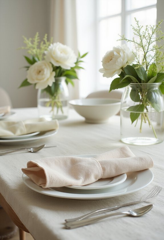 elegant versatile hosting with linen napkins