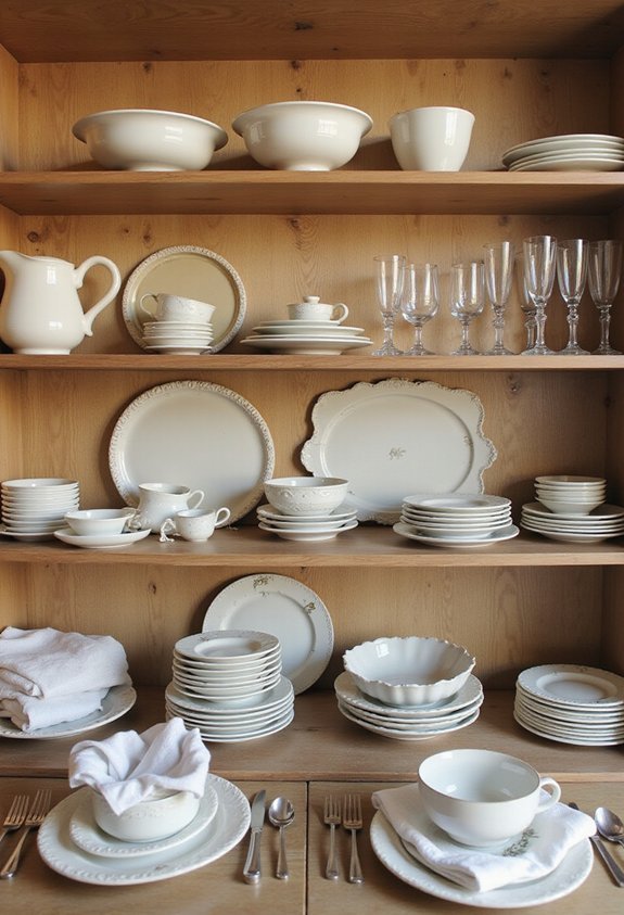 elegantly display everyday tableware treasures