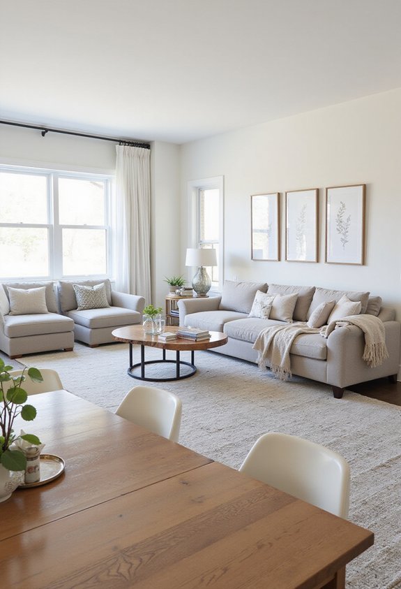 flexible neutral streamlined furniture integration