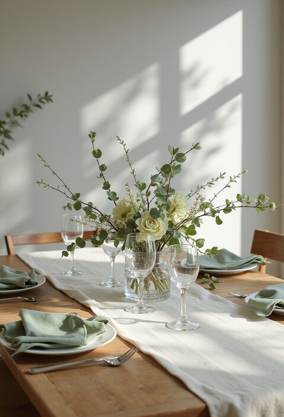 fresh botanical centerpiece design