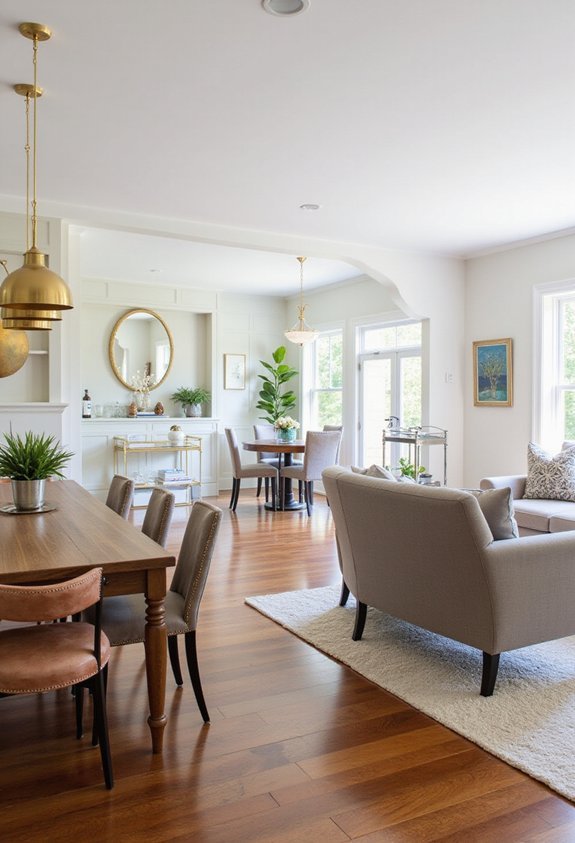 harmonized metals create cohesive atmosphere