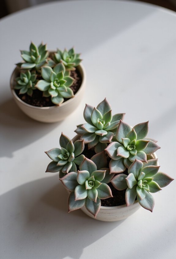 indestructible low maintenance tabletop succulent decor