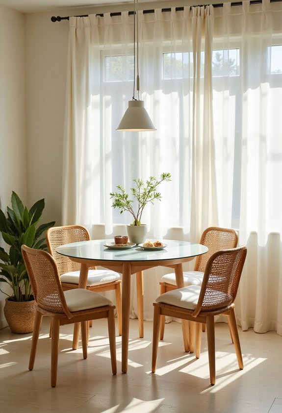 light airy spacious dining room