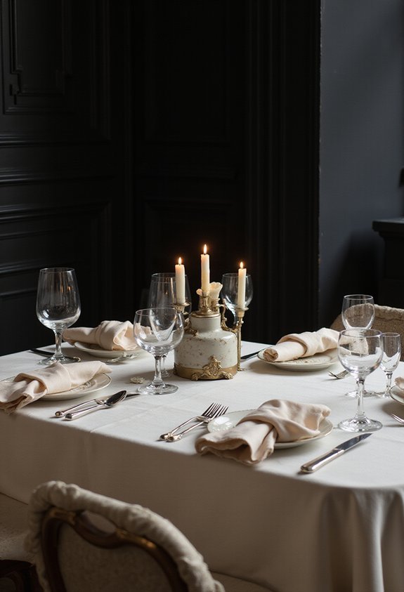 luminous table sophisticated dinner party