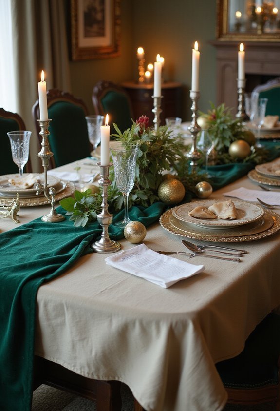 luxurious layered tactile dining experience