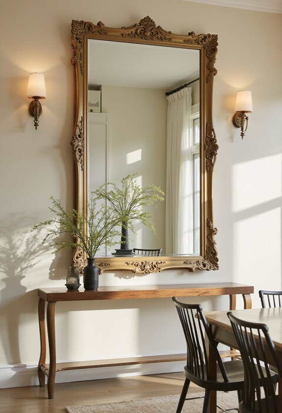 mirrors create optical illusion space