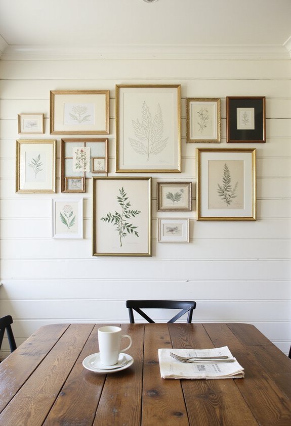 mix and match gallery walls