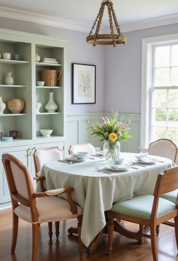 pastel transformed furniture accents