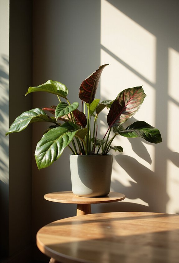 patterned textured dramatic transformative calathea leaves