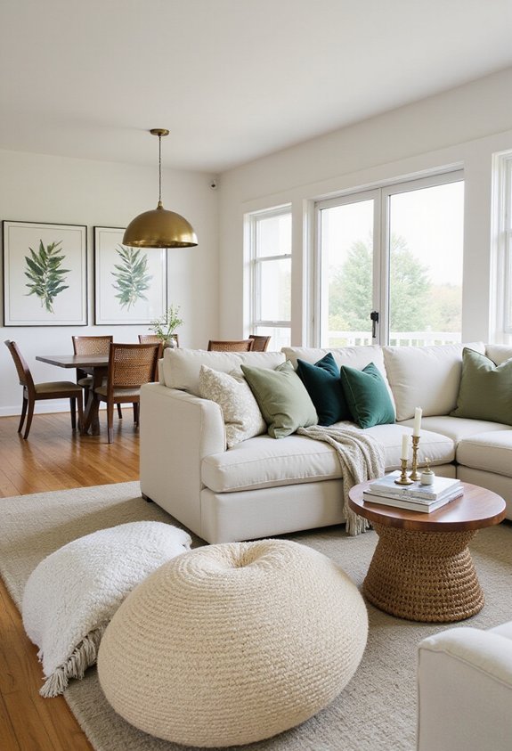 repeat accent pieces for visual unity