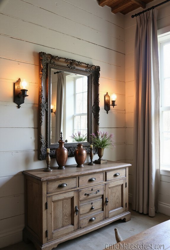 rustic charm through shiplap walls