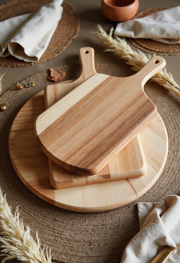rustic textured functional serving art