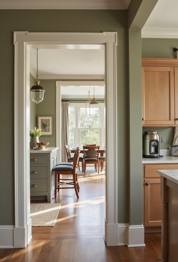 smooth color transitions between rooms