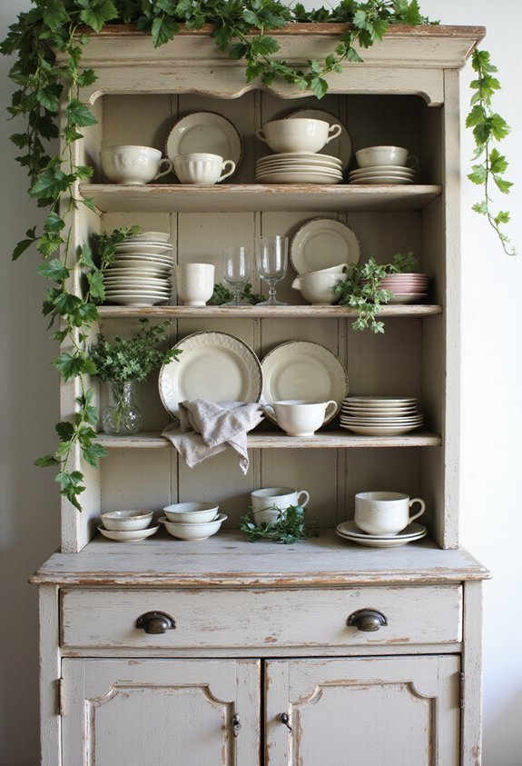 softening hard ceramic edges with greenery