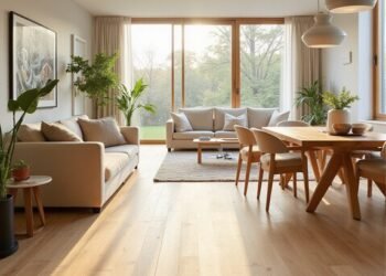 spill resistant budget friendly cohesive flooring for living dining