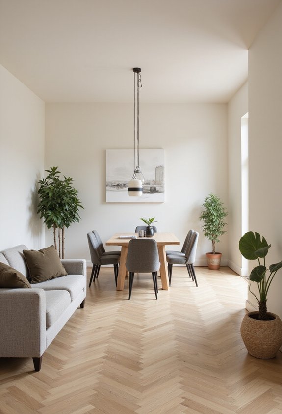 strategic furniture placement prevents clutter