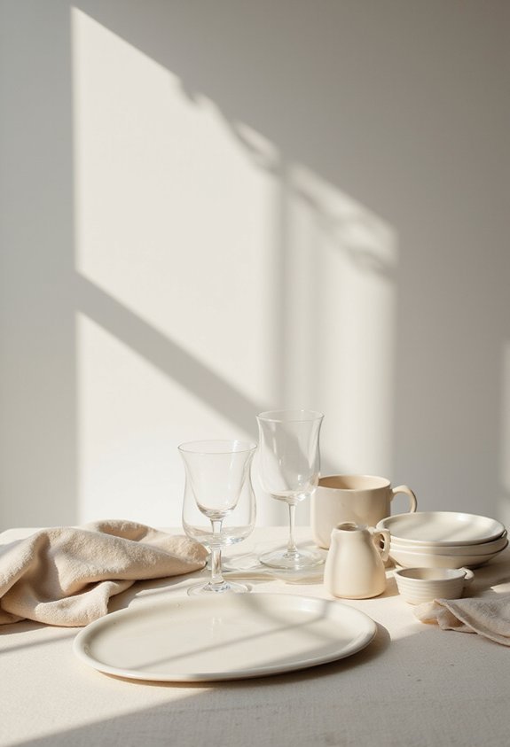 strategic negative space prevents clutter