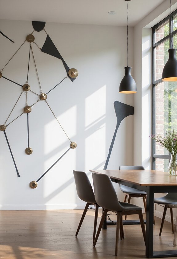 temporary visual geometric modern