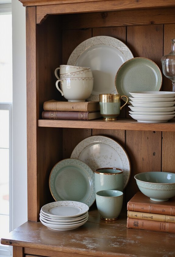 varied layered contrasted personalized hutch display