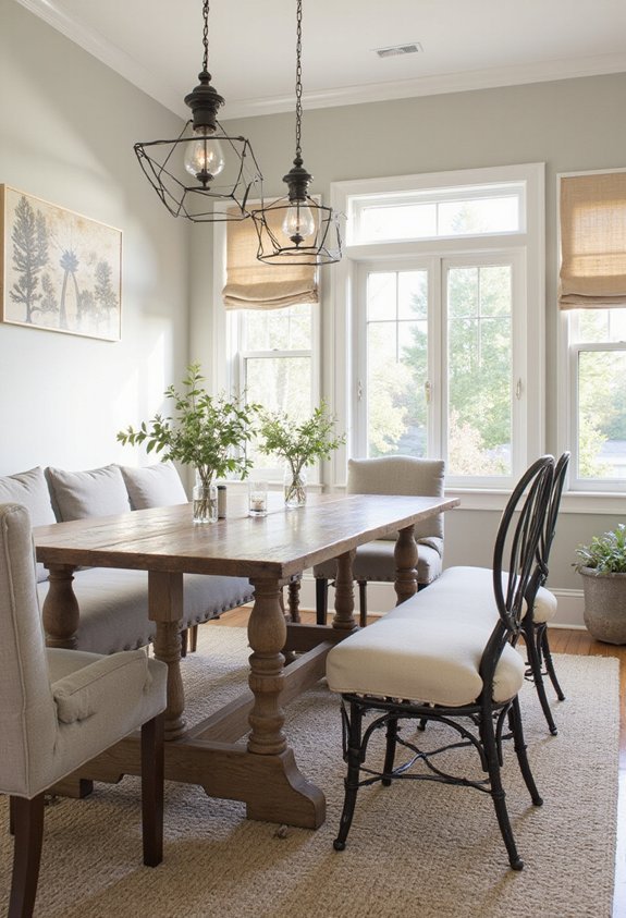 varied seating creates visual interest