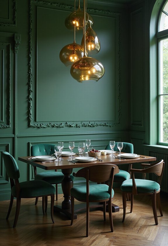 warm sophisticated statement lighting for plants