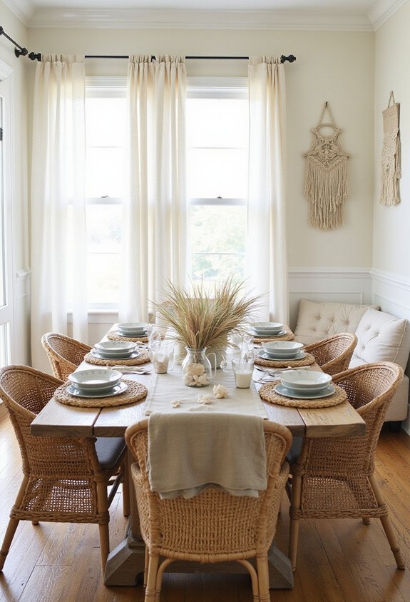 woven textural coastal naturalism